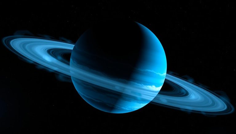 بماذا يتميز كوكب أورانوس (Uranus) من حيث ميل محوره؟