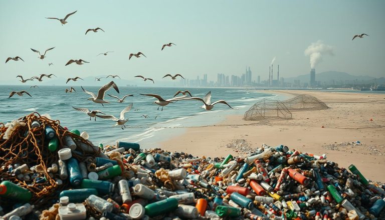 ما هي المشاكل البيئية الرئيسية المرتبطة بالمواد البلاستيكية (plastics)؟