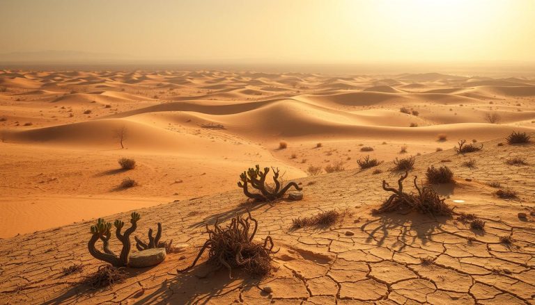 ما هو المصطلح الذي يطلق على المناطق القاحلة التي تتلقى كميات قليلة جداً من الأمطار؟