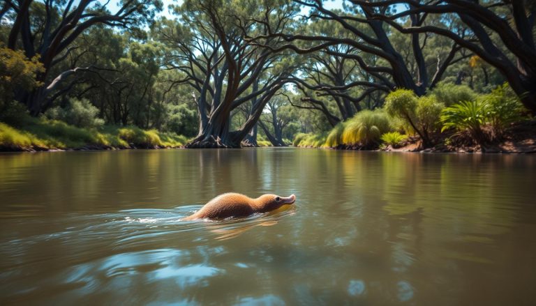 أين يقع الموطن الأصلي لخلد الماء (platypus)؟