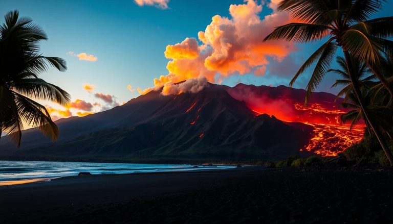 في أي ولاية أمريكية يقع بركان كيلاويا؟