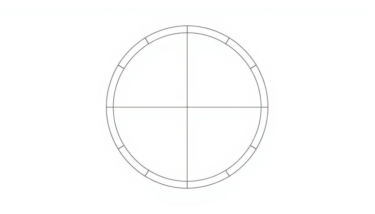 ما هي العلاقة الرياضية بين نصف القطر (radius) وقطر الدائرة؟