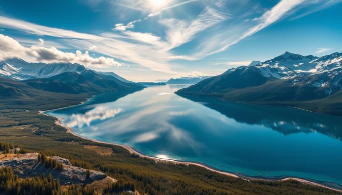 أكبر بحيرة عذبة بالحجم