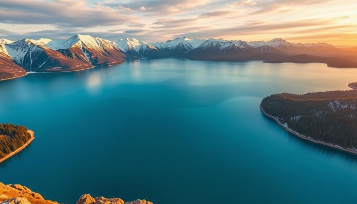 اكبر بحيرة عذبة حجما