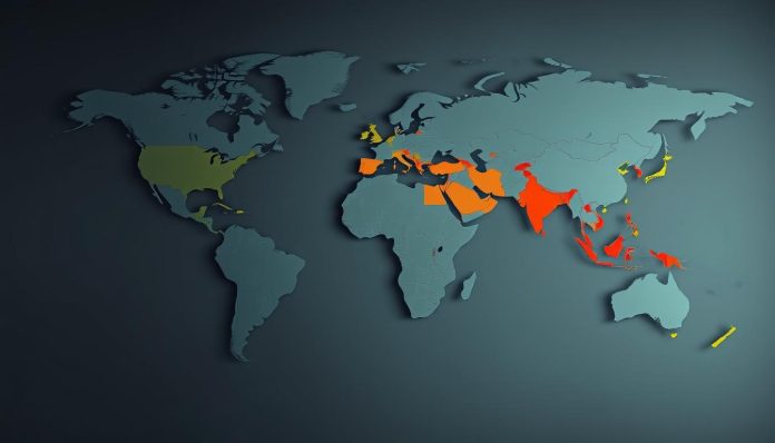 الدولة بأكثر مناطق زمنية