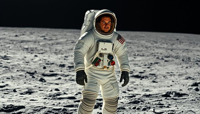 اول انسان على قمر