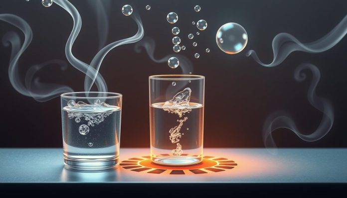 تحول الماء إلى غاز