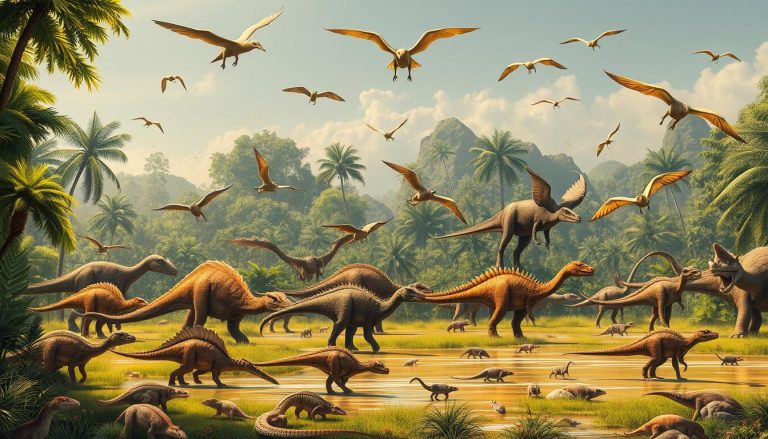 ما هي المجموعة الحيوانية الكبرى التي ظهرت لأول مرة خلال العصر الترياسي (Triassic period)؟