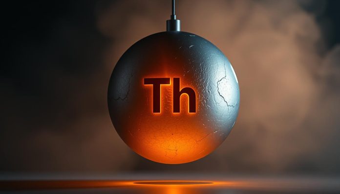 عنصر فلزي Th