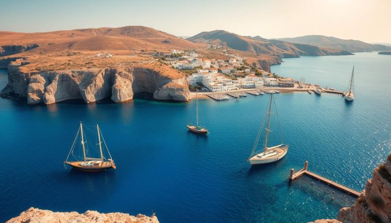 أي قسم من البحر الأبيض المتوسط يحتوي على جزر سيكلاديز ودوديكانيسيا؟