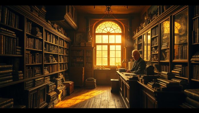 كاتب متجر فضول قديم