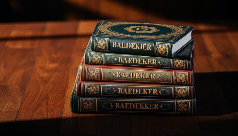 ما نوع الكتب التي ينتجها الناشر المتخصص بيديكر (Baedeker)؟