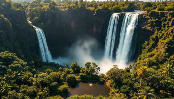 أعلى شلال بأفريقيا