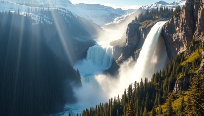 أعلى شلال بأمريكا الشمالية