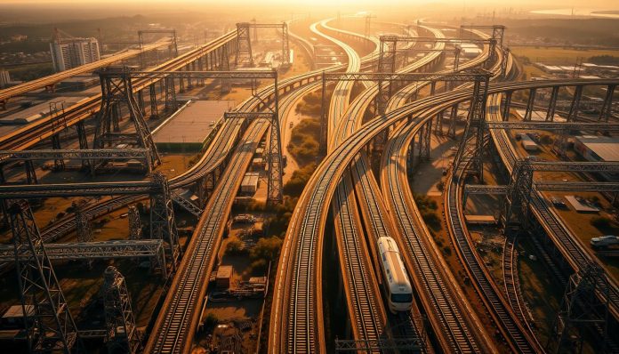 أكبر شبكة سكك حديدية