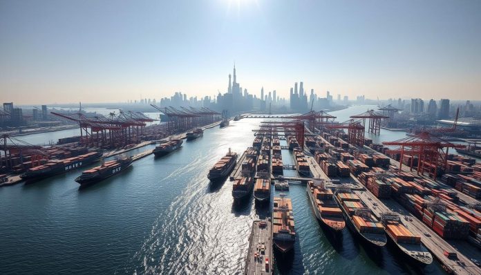 أكبر ميناء حاويات