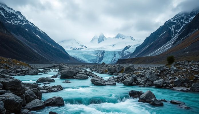 أكبر نهر جليدي