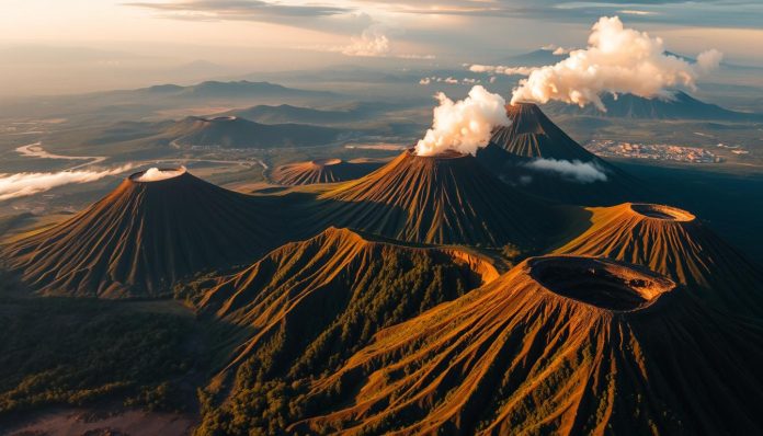 الدولة بأكثر براكين نشطة