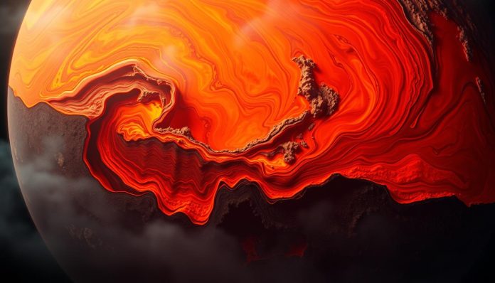 طبقة الصخور المنصهرة