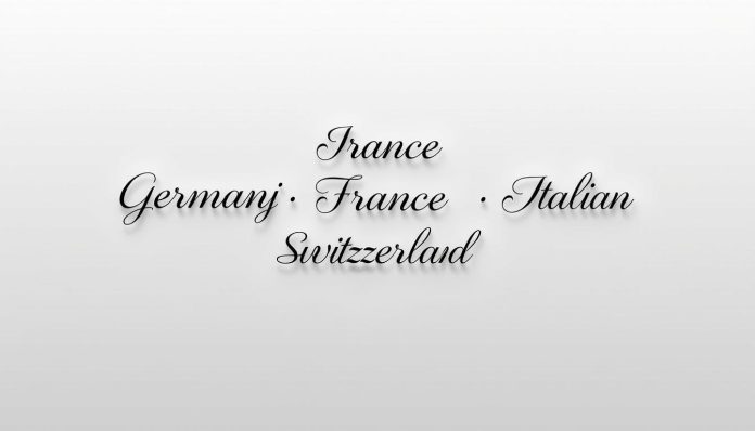 لغات سويسرا رئيسية