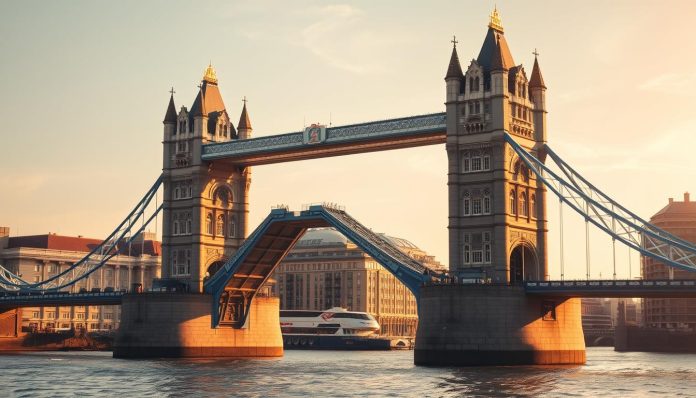 جسر تايمز يرتفع