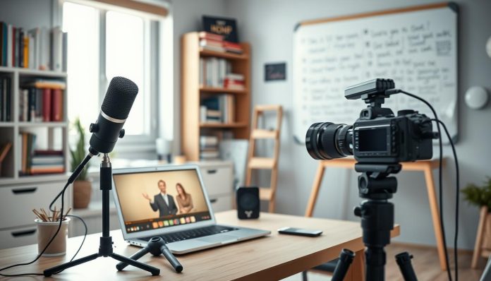 إنتاج محاضرات الفيديو