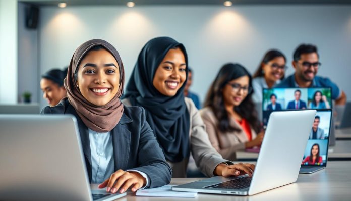 تفاعل الطلاب افتراضياً